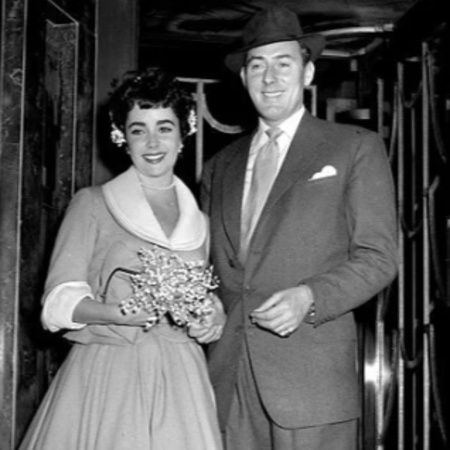 Taylor and Michael in their wedding dress